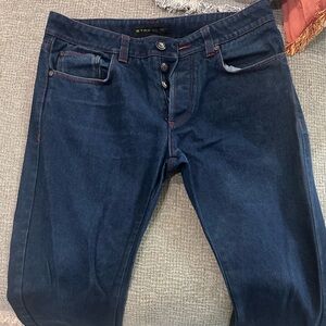 Etro Denim with Red Stitching